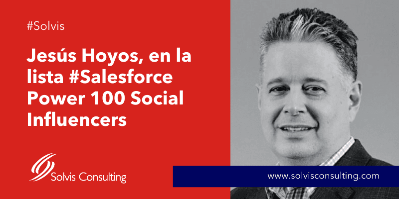 Jesús Hoyos, en la lista #Salesforce Power 100 Social Influencers